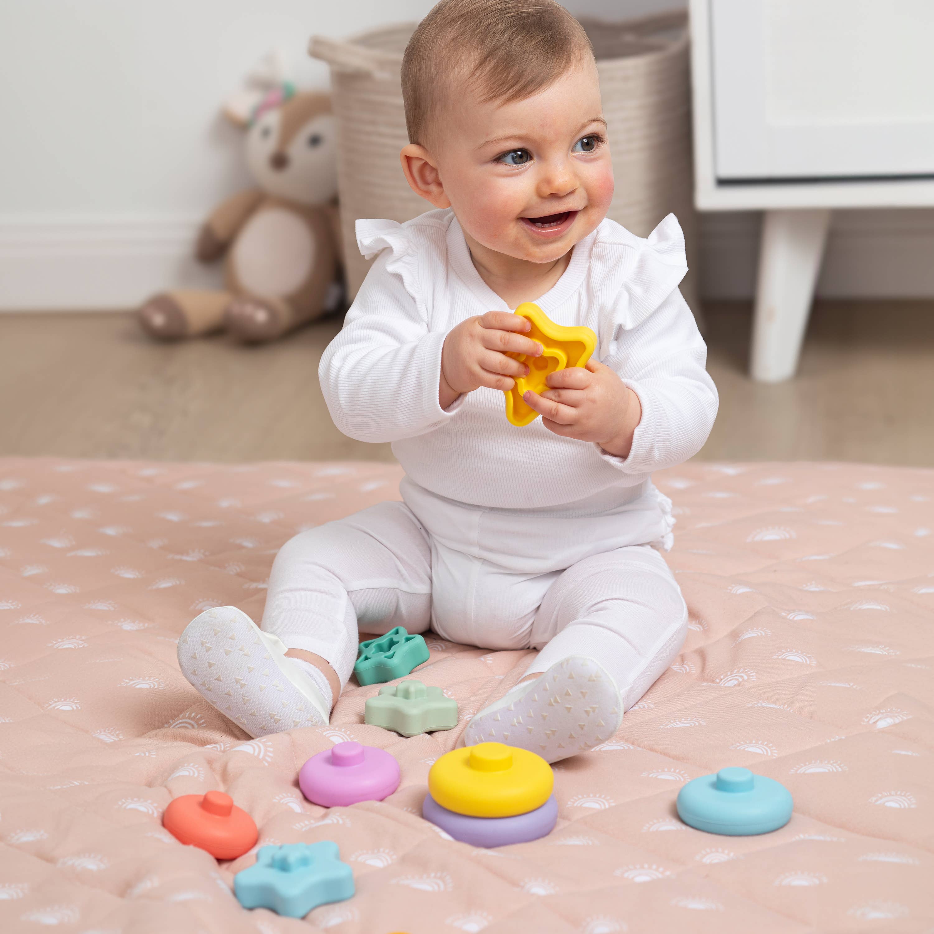 Star Silicone Stacking Tower - Sorbet