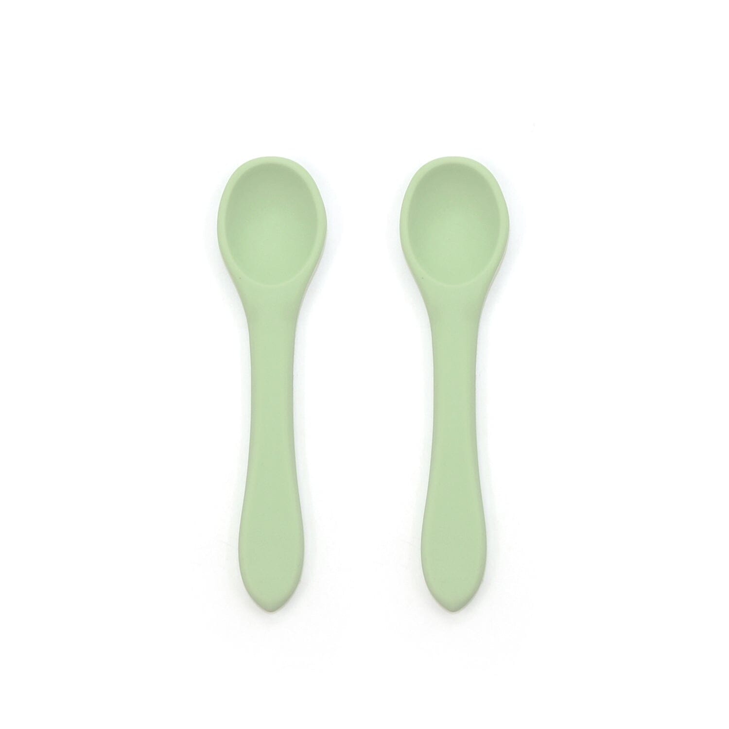 2-Pack Food Grade Silicone Baby Spoons in 6 Colors