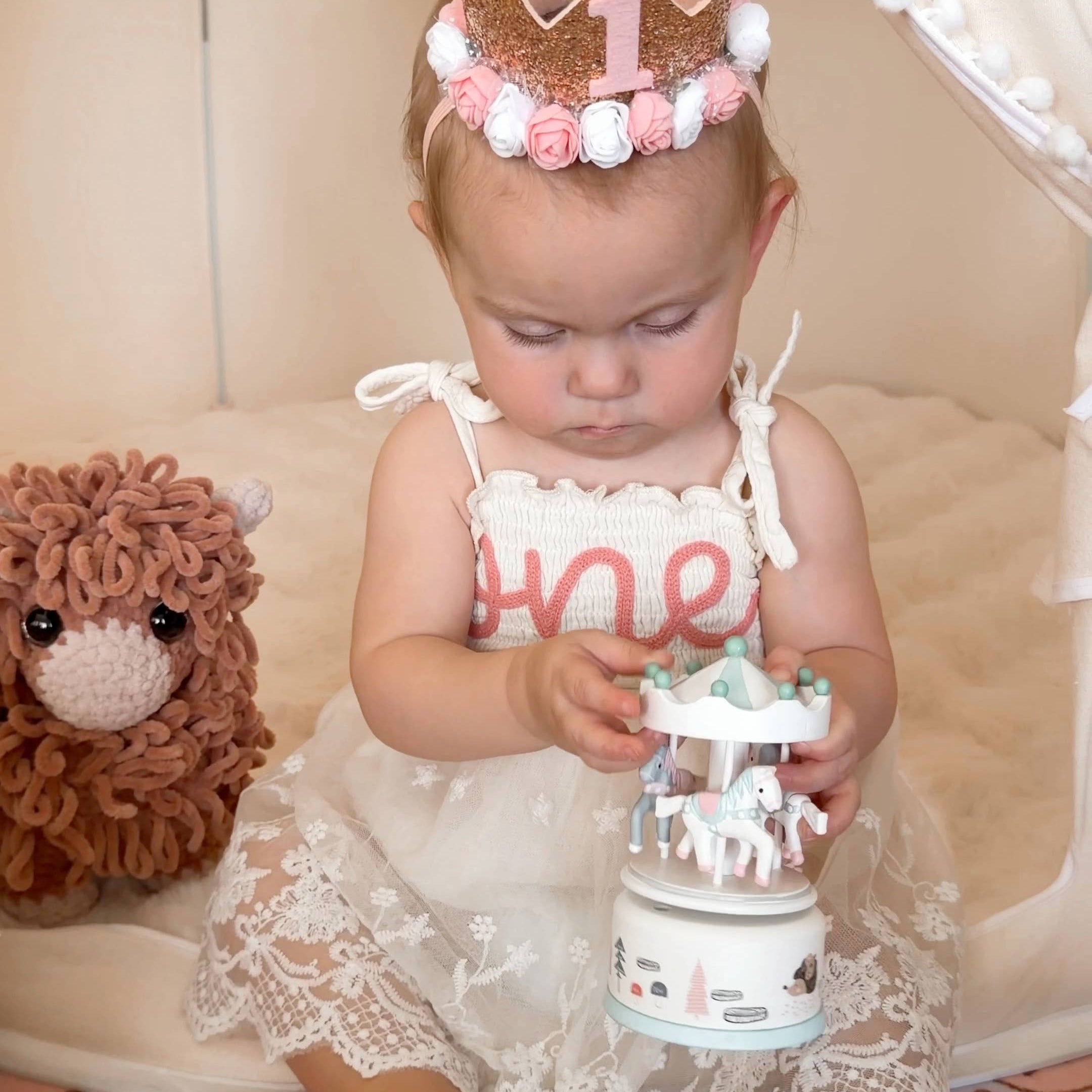 Toyslink Wooden Baby Carousel
