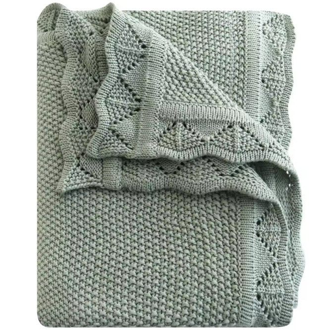 Arlo Knit Blanket Olive