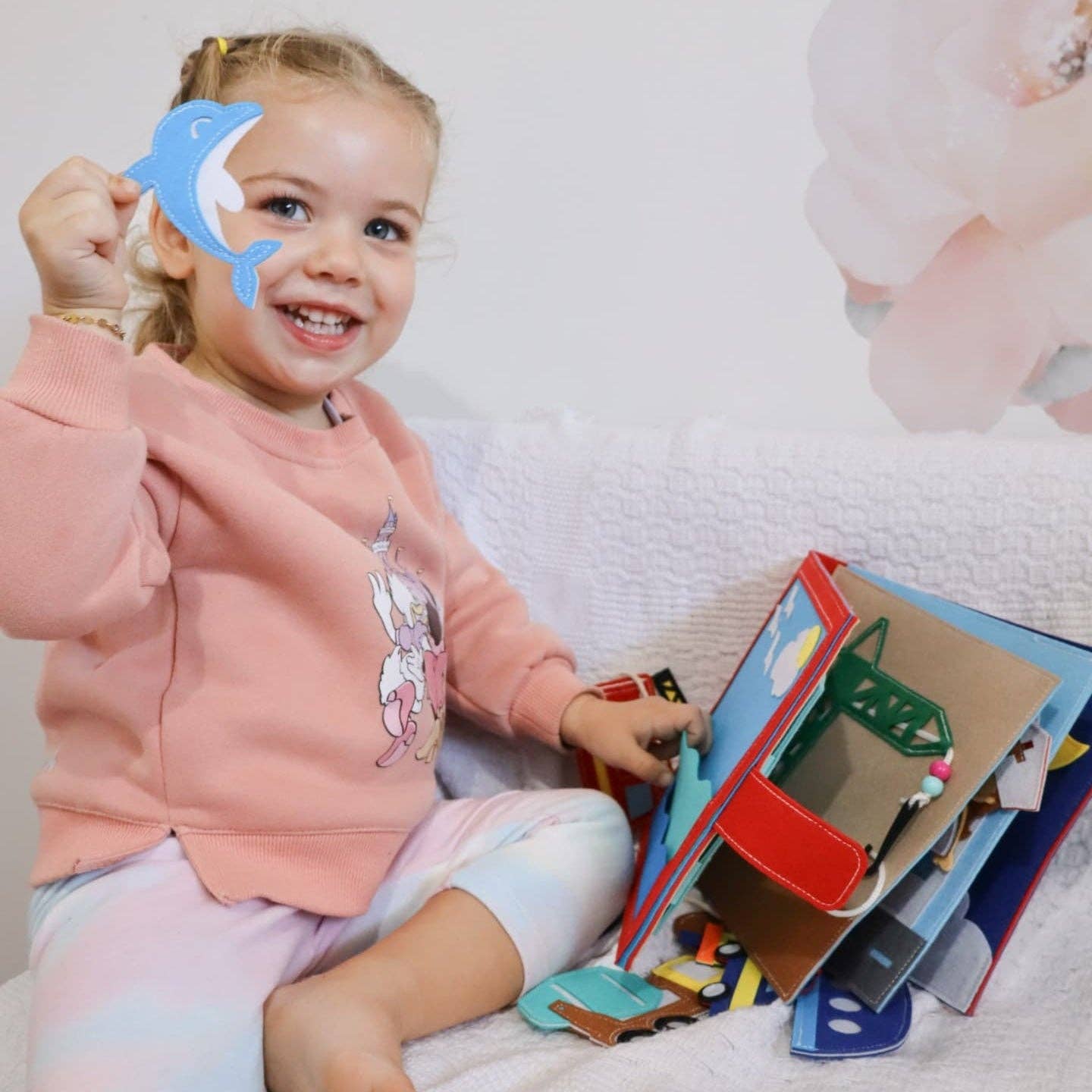 Little Role Players Felt Busy Book | Screen-Free Dress-Up Activity Book for Kids
