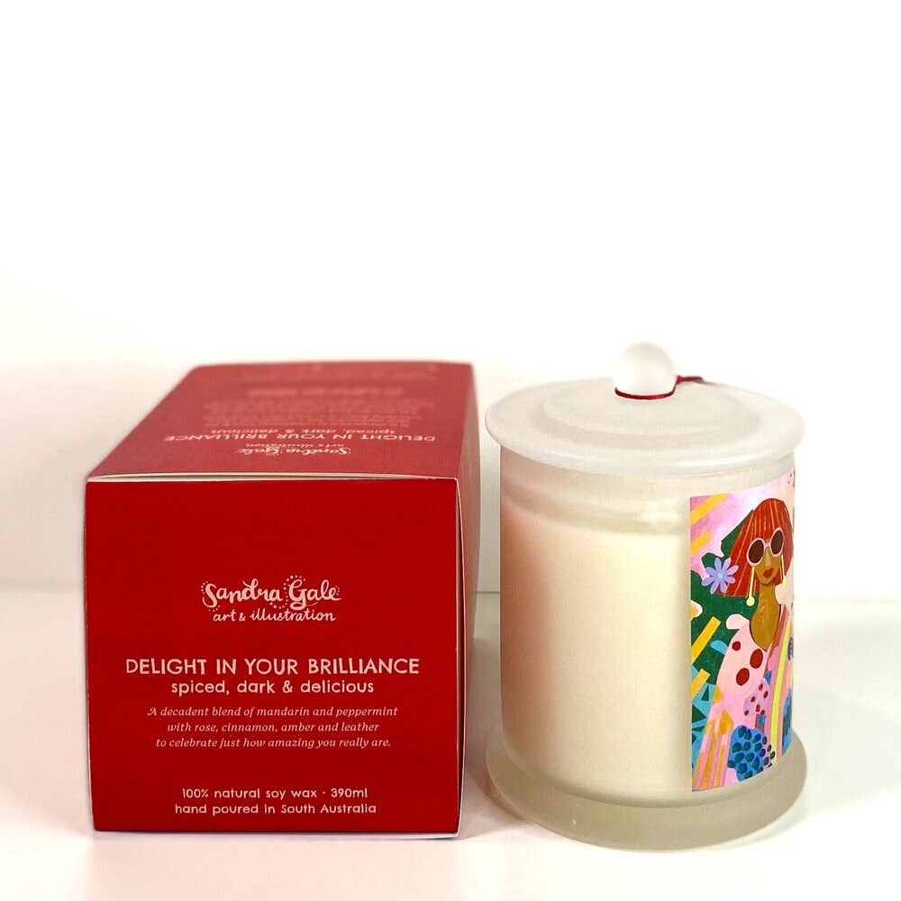 Delightfully Brilliant – Spiced, Dark & Delicious Soy Candle