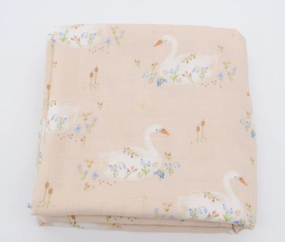 Swan Bamboo Swaddle