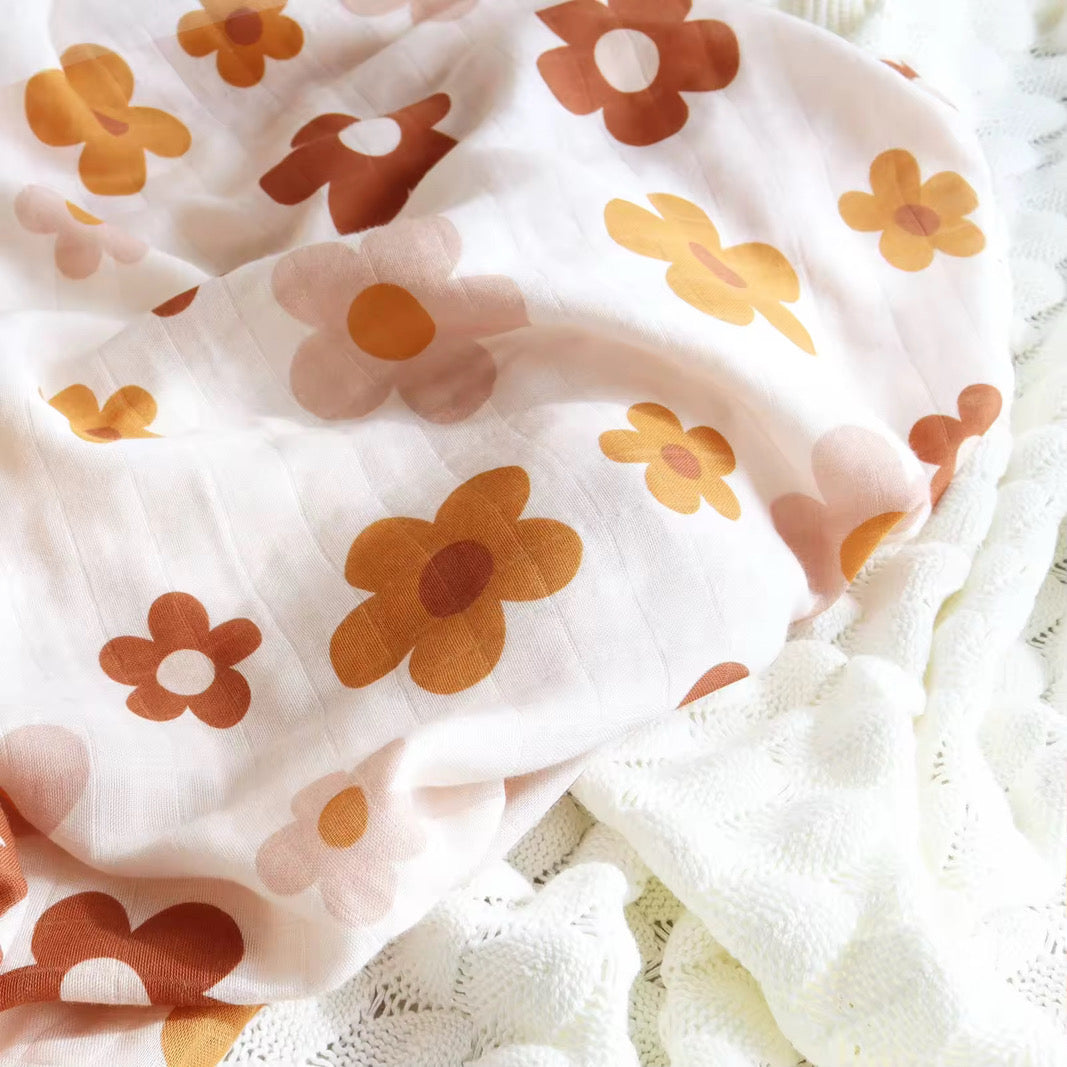 Wildflower Bamboo Swaddle