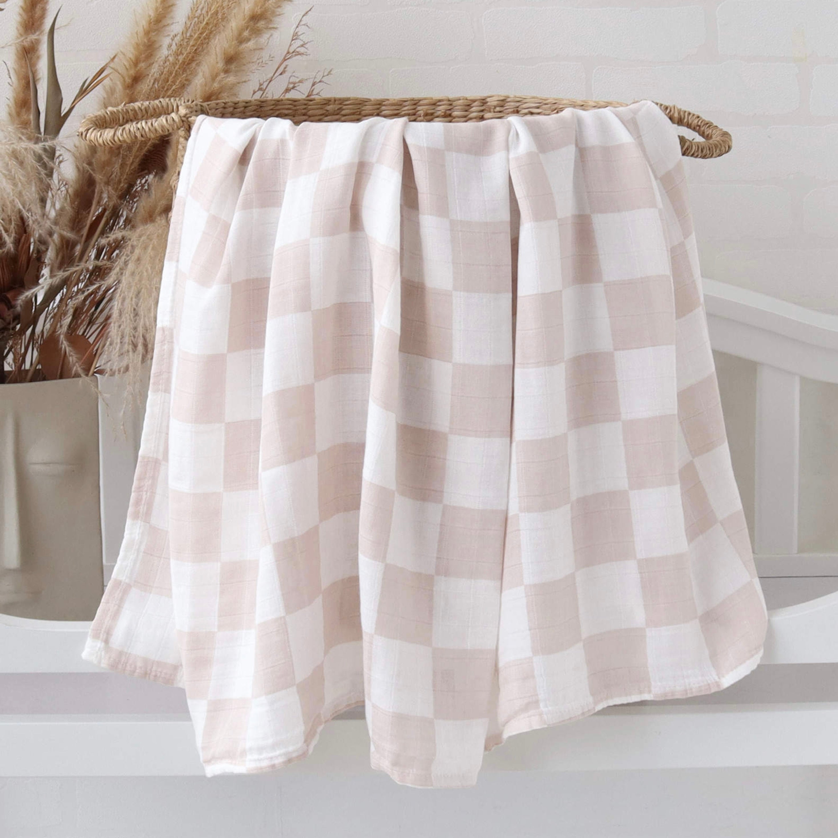 Check Bamboo Swaddle