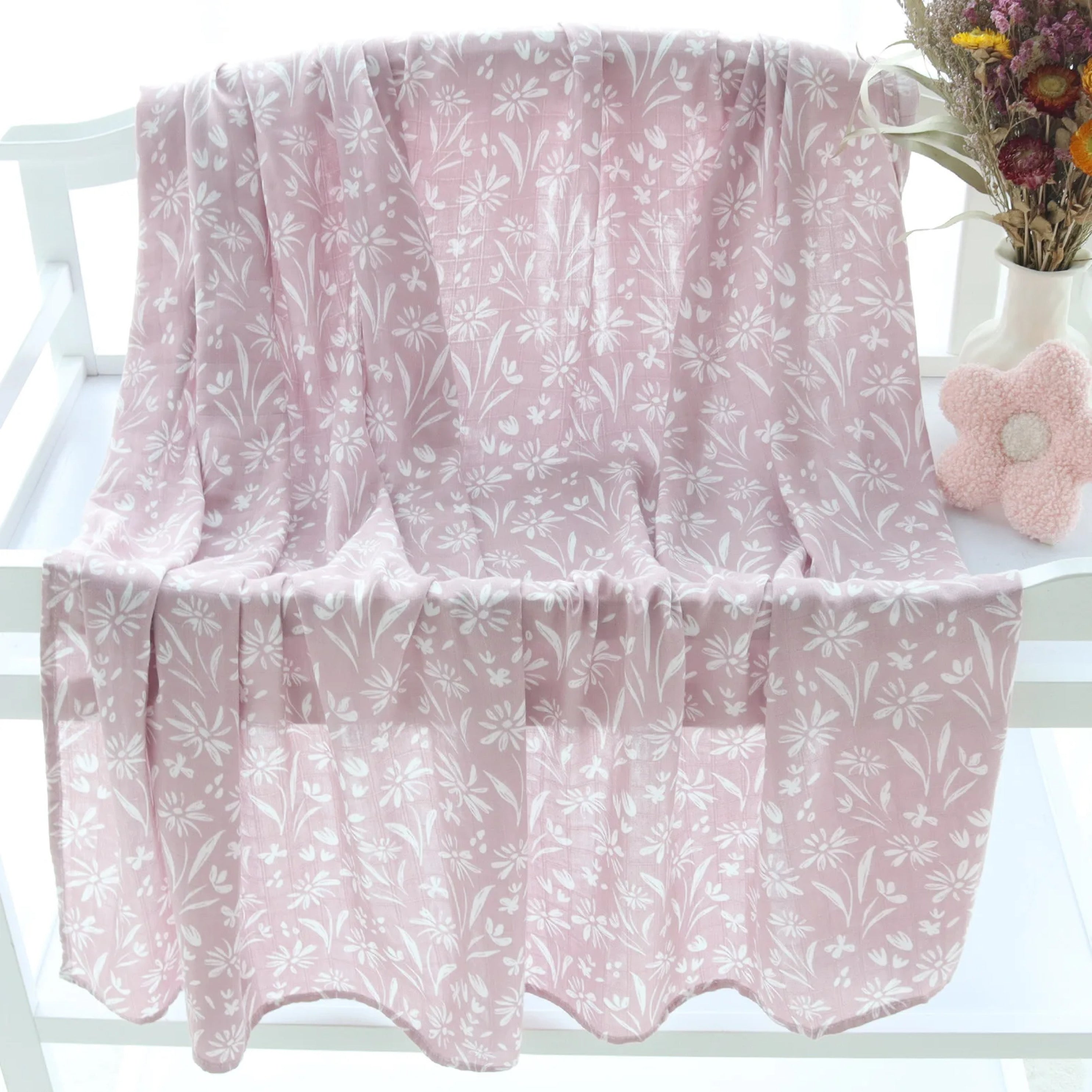 Posy Bamboo Swaddle