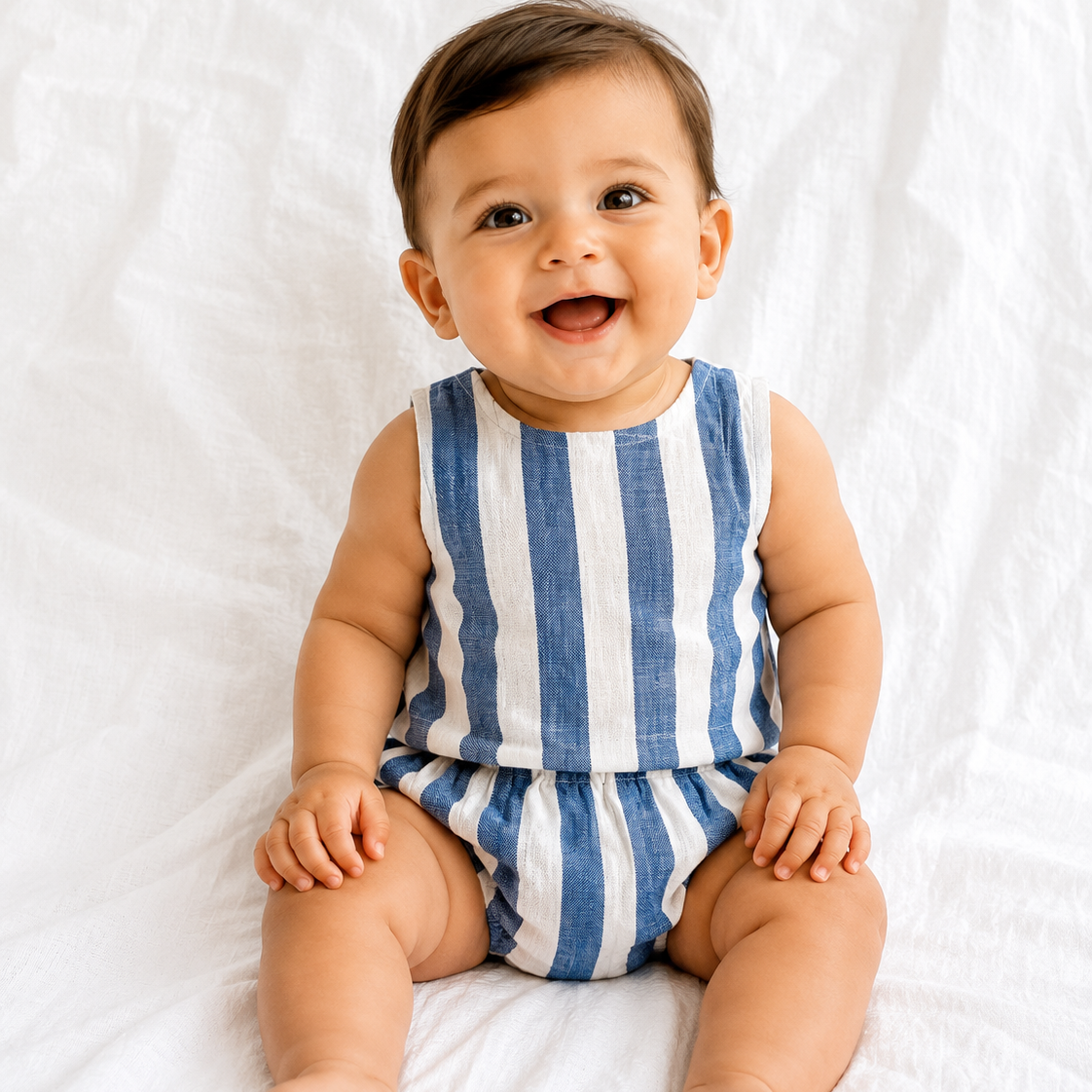 Azure Linen Set