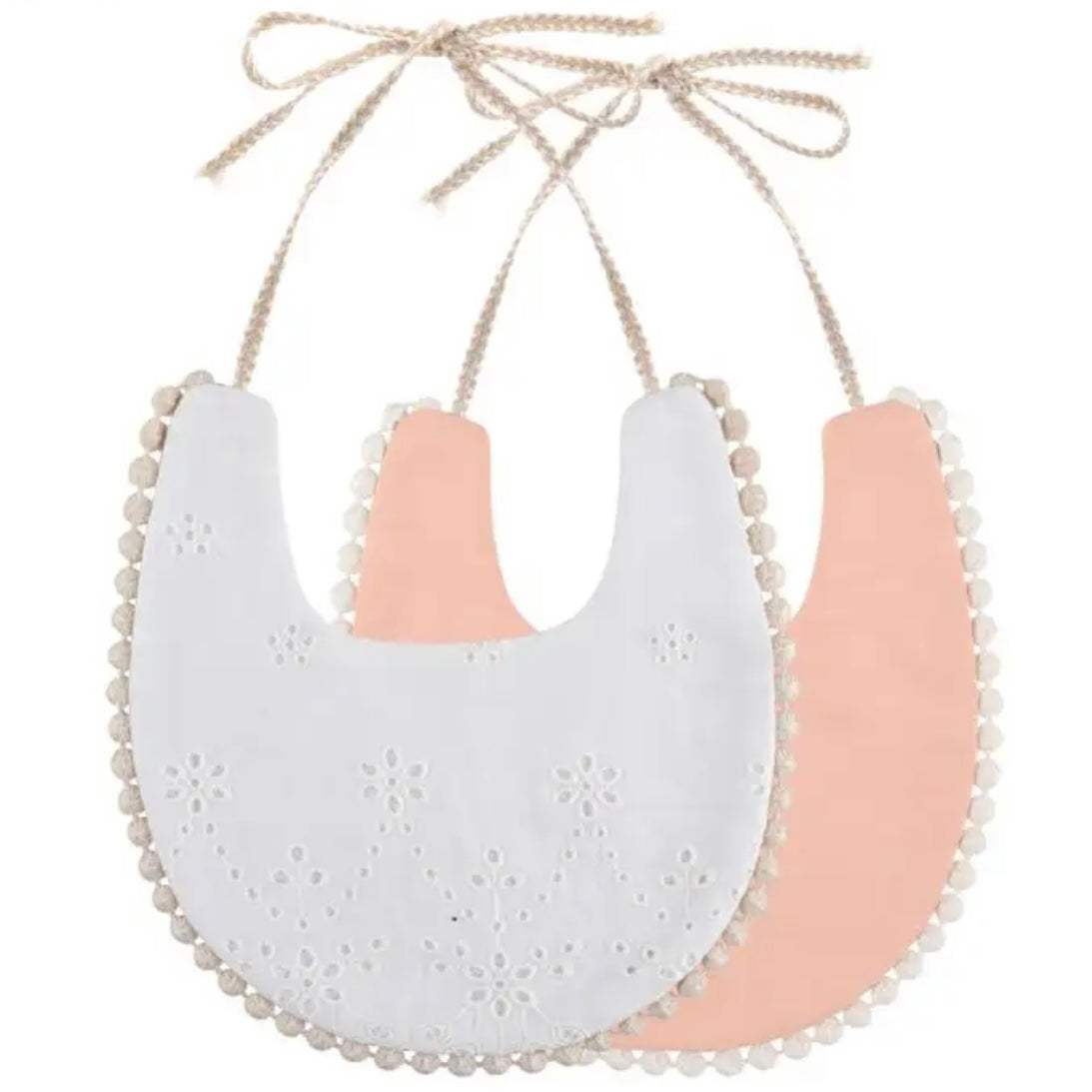 Paisley Bib - Peachy