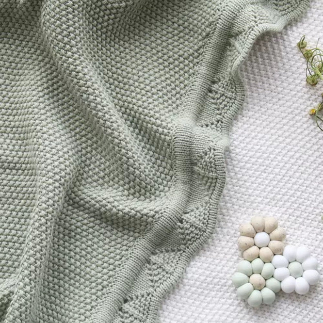 Arlo Knit Blanket Olive