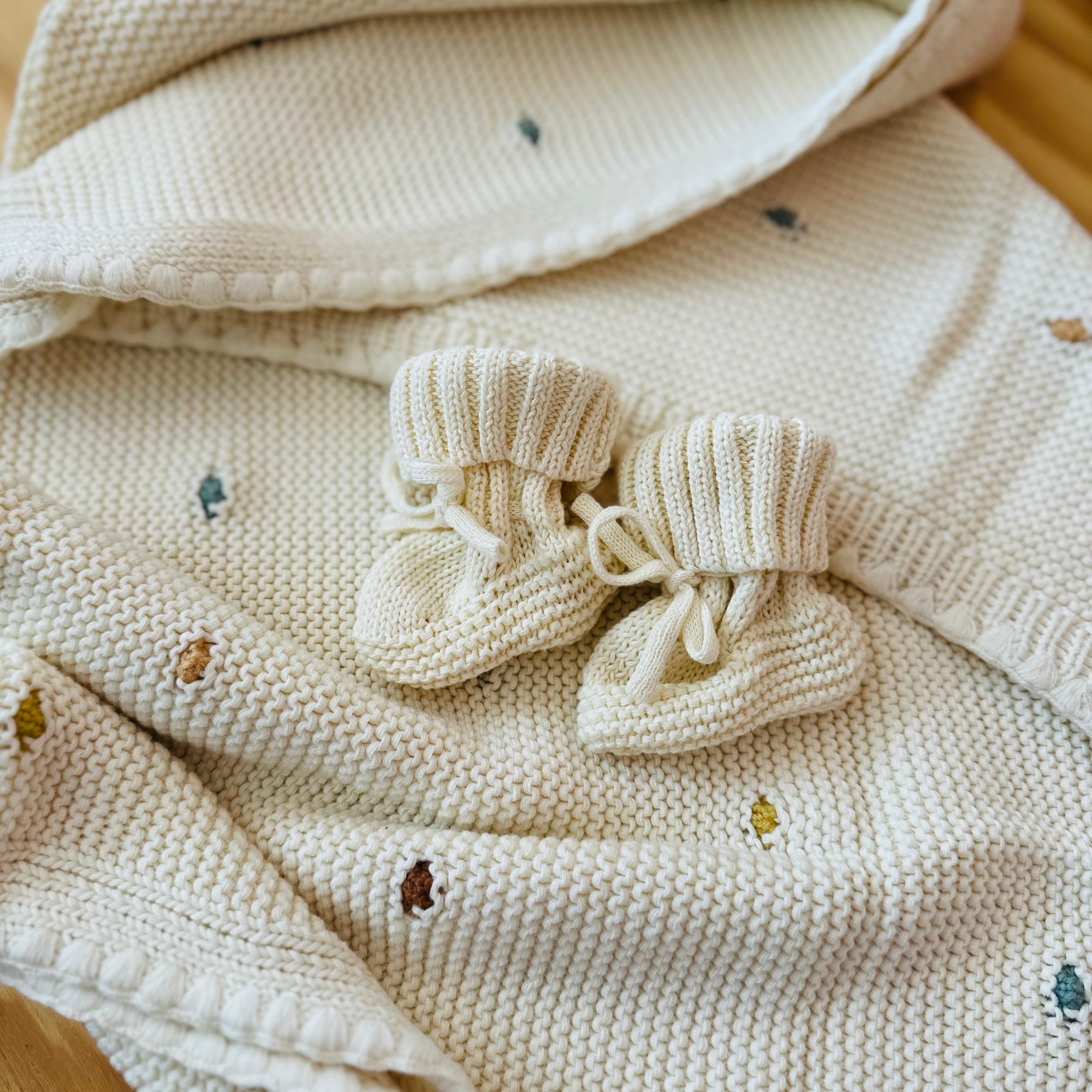 Tallow knit booties