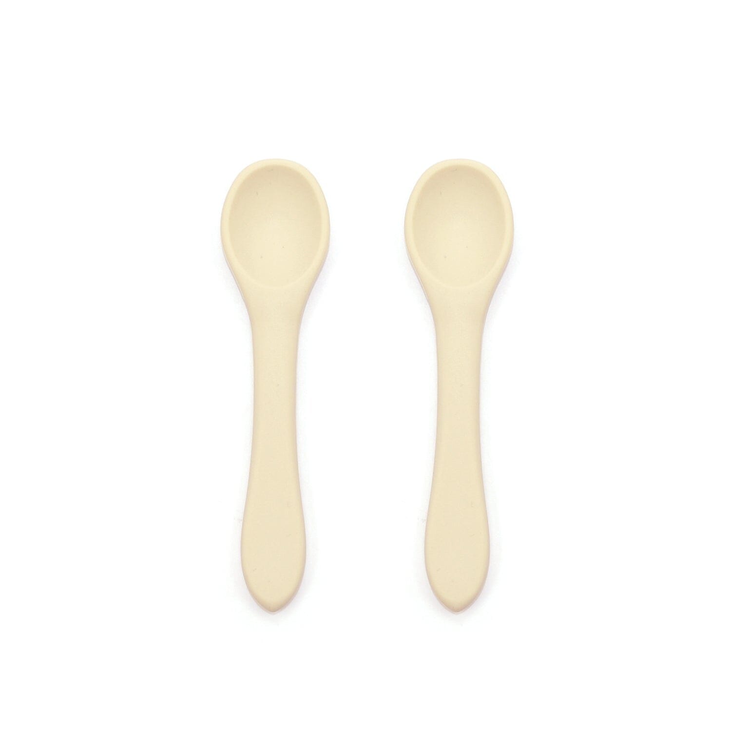 2-Pack Food Grade Silicone Baby Spoons in 6 Colors