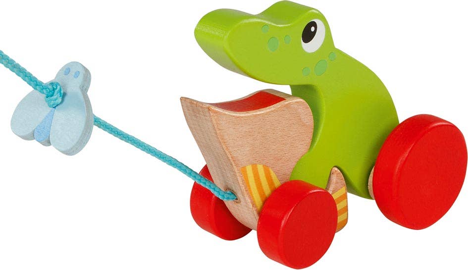 Pull-along animal frog