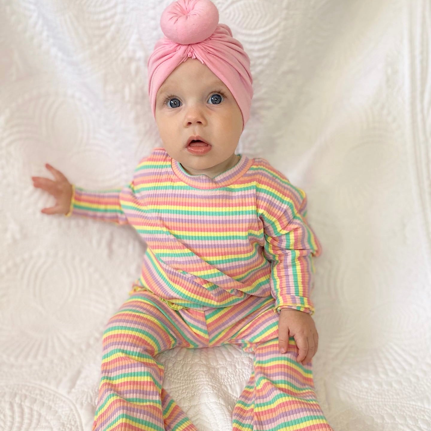 Harlow topknot - Cotton Candy