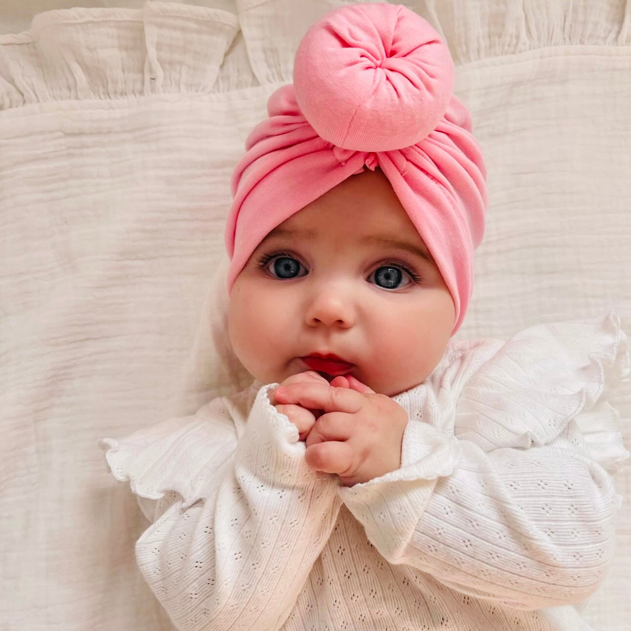 Harlow topknot - Cotton Candy