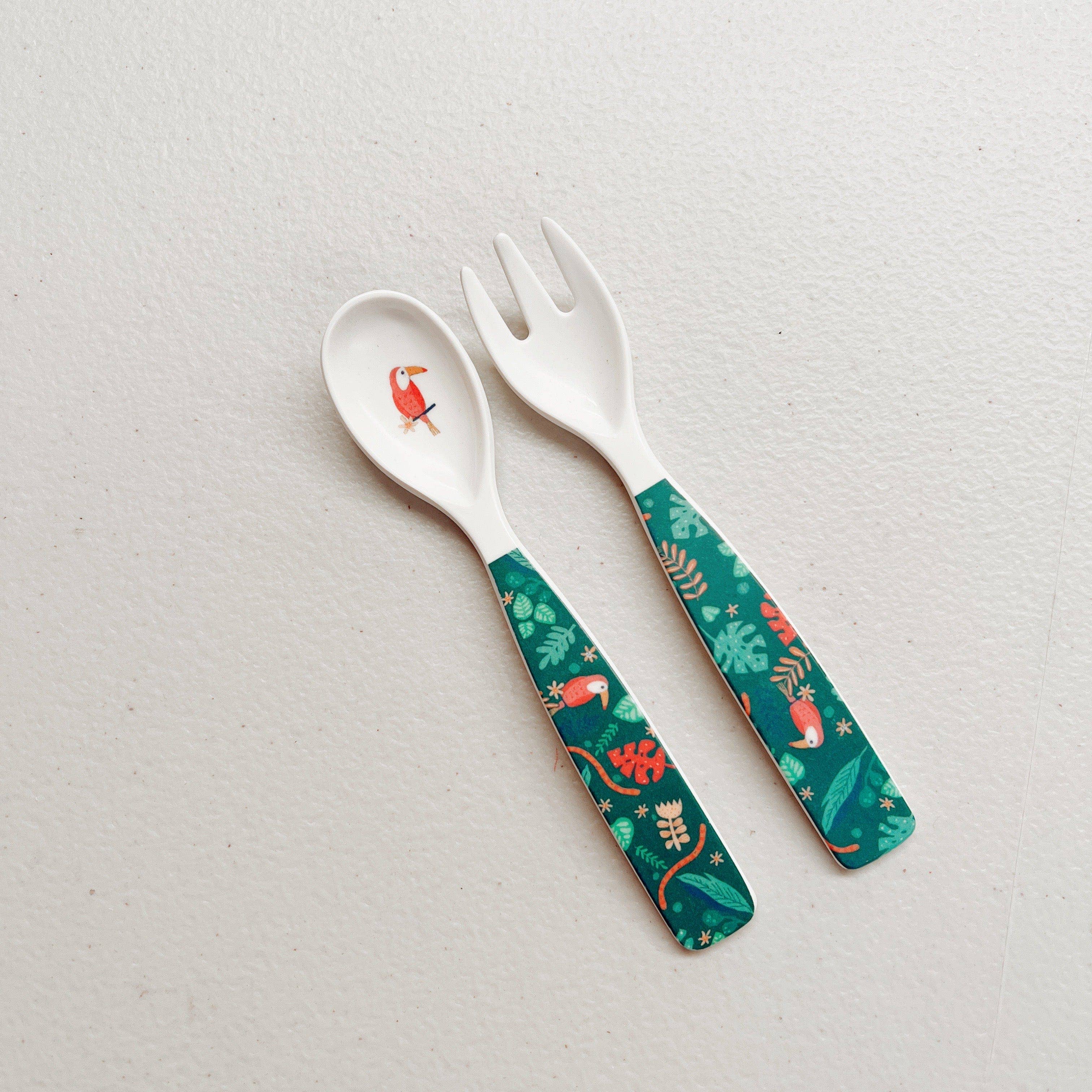 Kids Melamine Cutlery - Jungle Theme