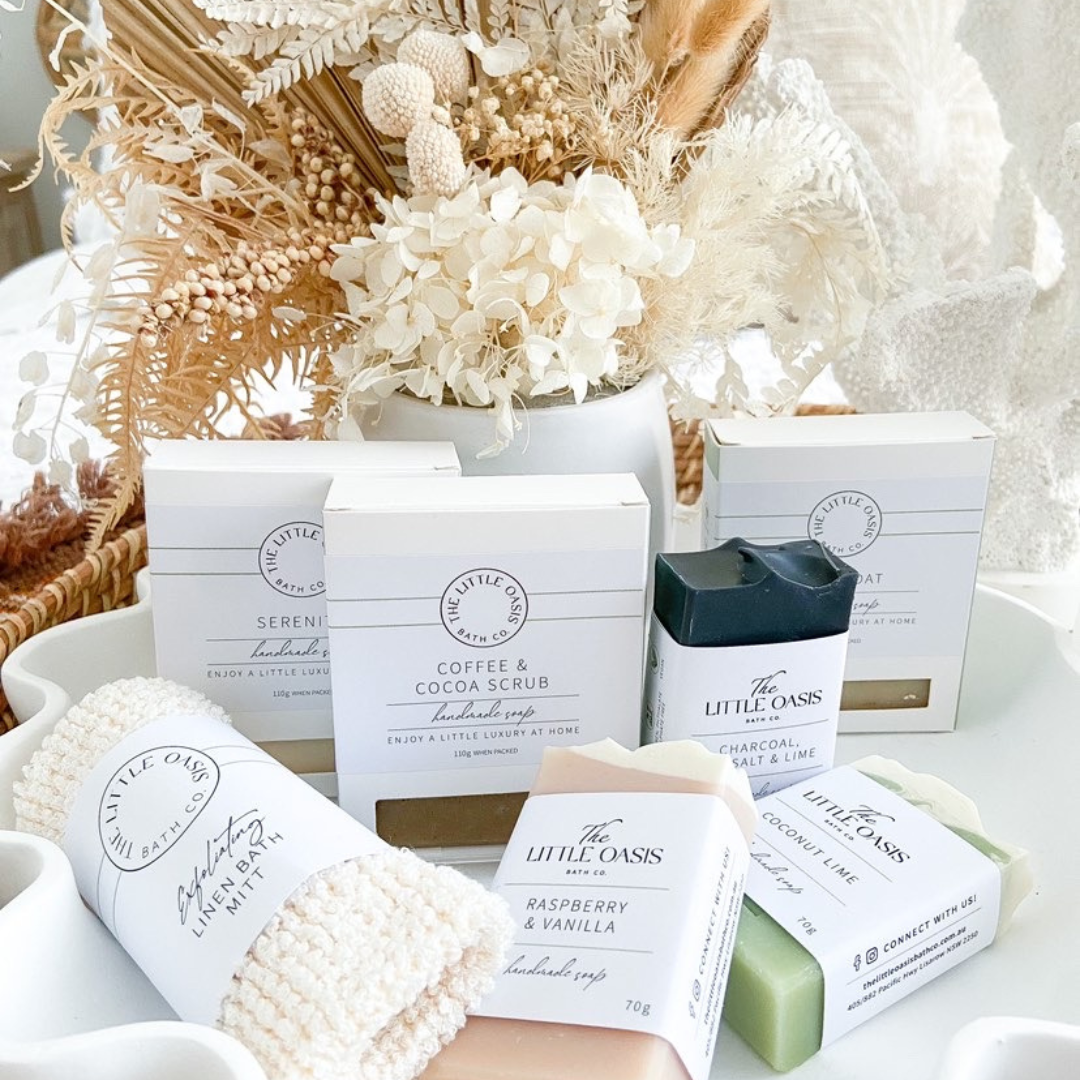 EXFOLIATING LINEN MITT