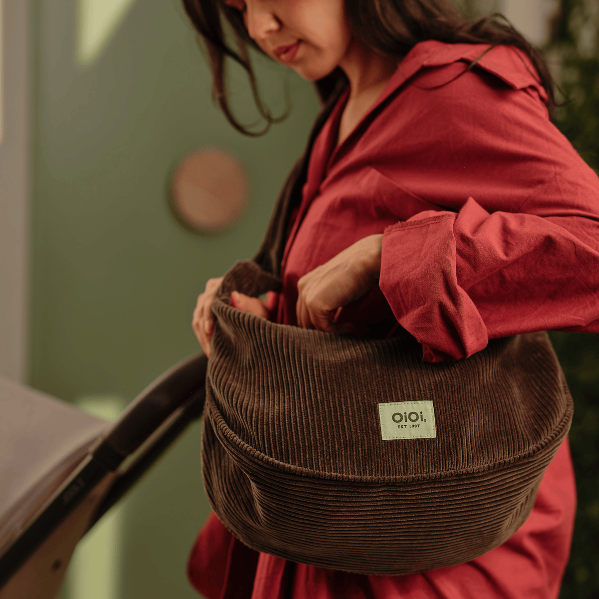 Luna Crossbody - Chocolate Brown Corduroy