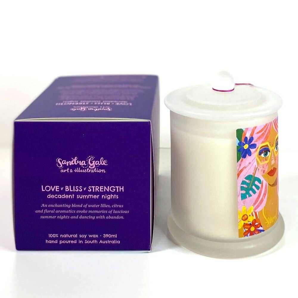 Decadent Summer Nights – Waterlily & Citrus Soy Candle