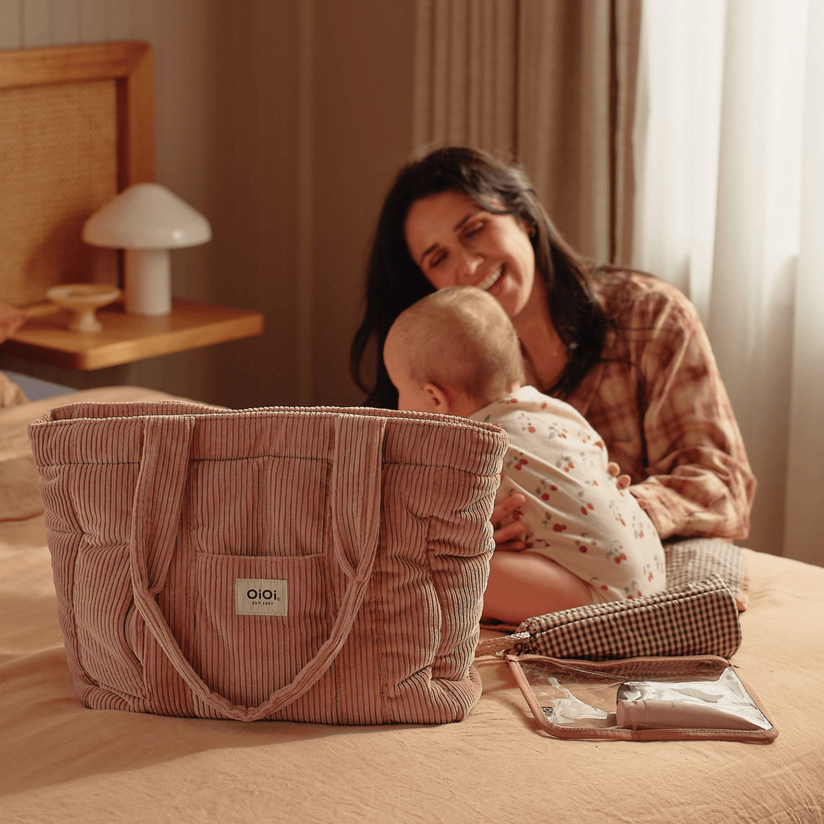 Everyday Tote - Rose Pink Corduroy