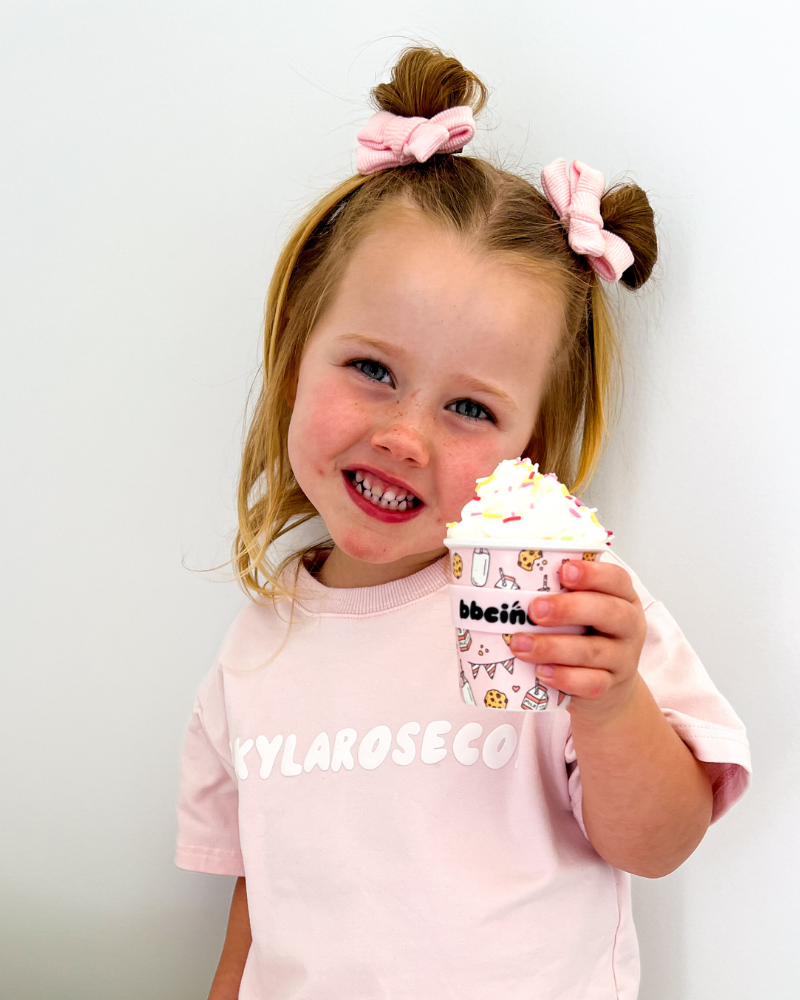 Tough Cookie in Pink Babycino Cup - 120ml (STRAW INCLUDED)