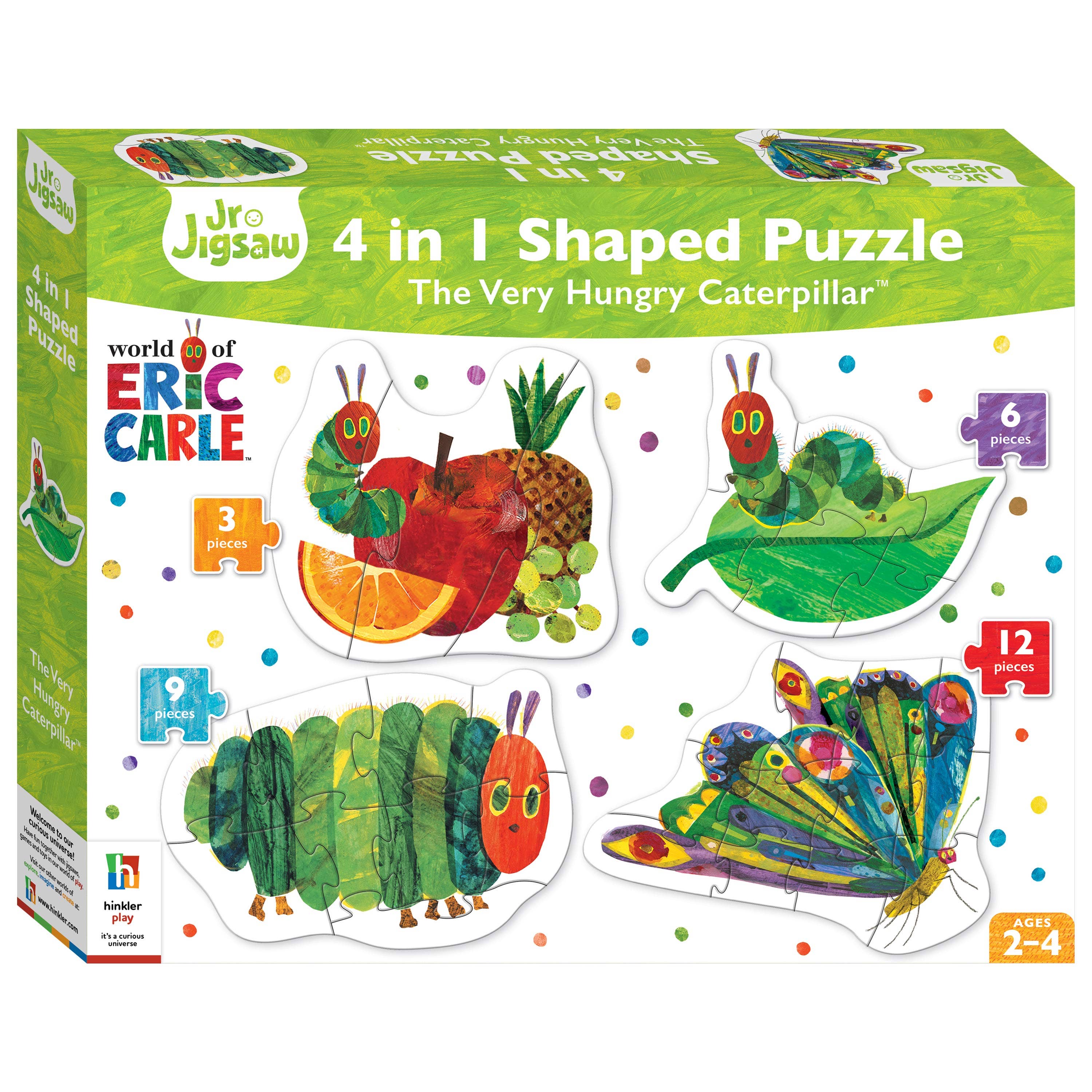 4-in-1 Shaped The Very Hungry Caterpillar Jigsaw