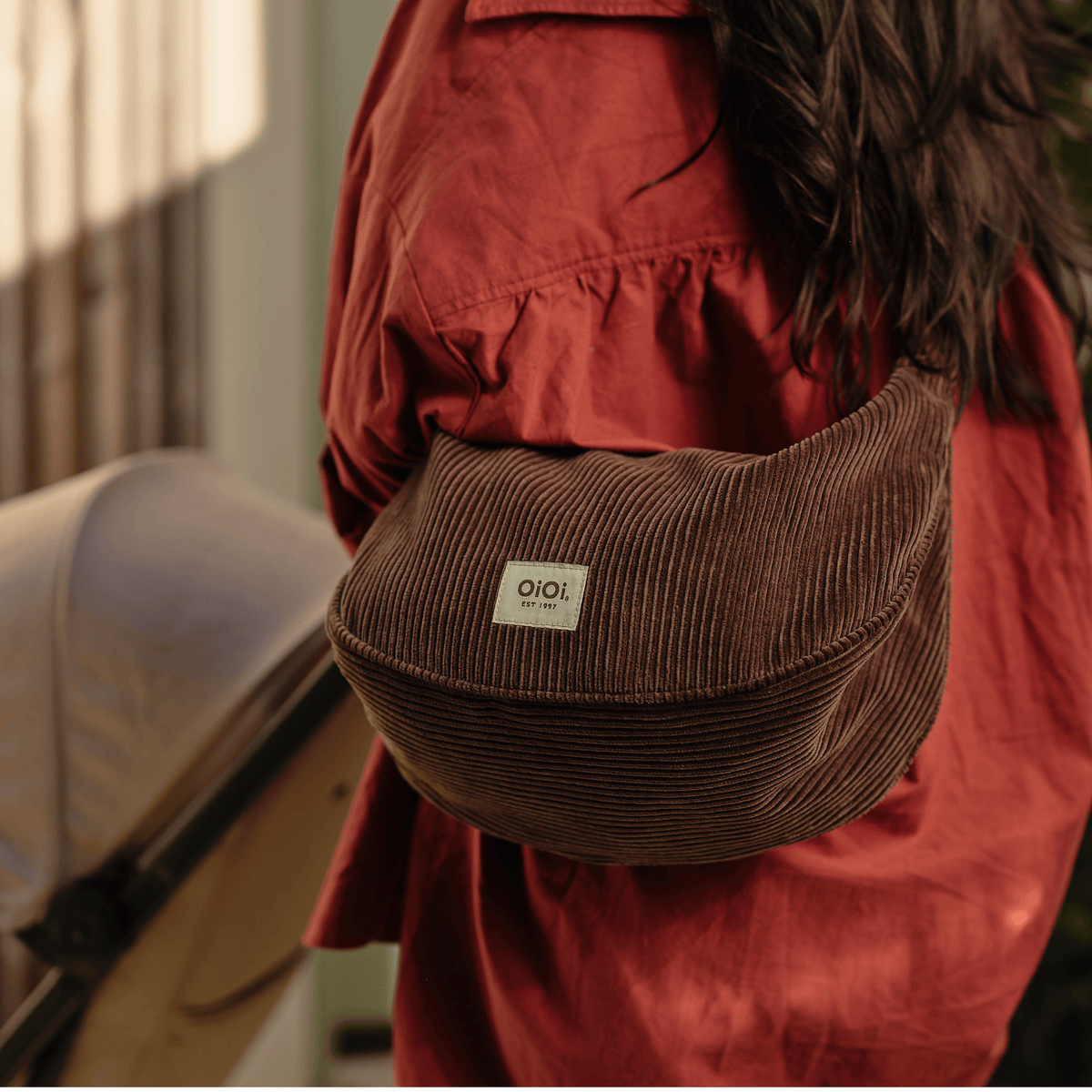 Luna Crossbody - Chocolate Brown Corduroy