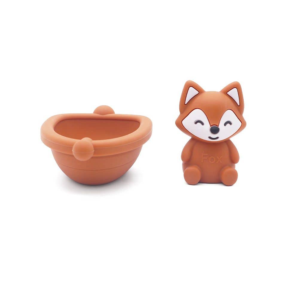 Little Mallow Silicone Bath Boat-Fox