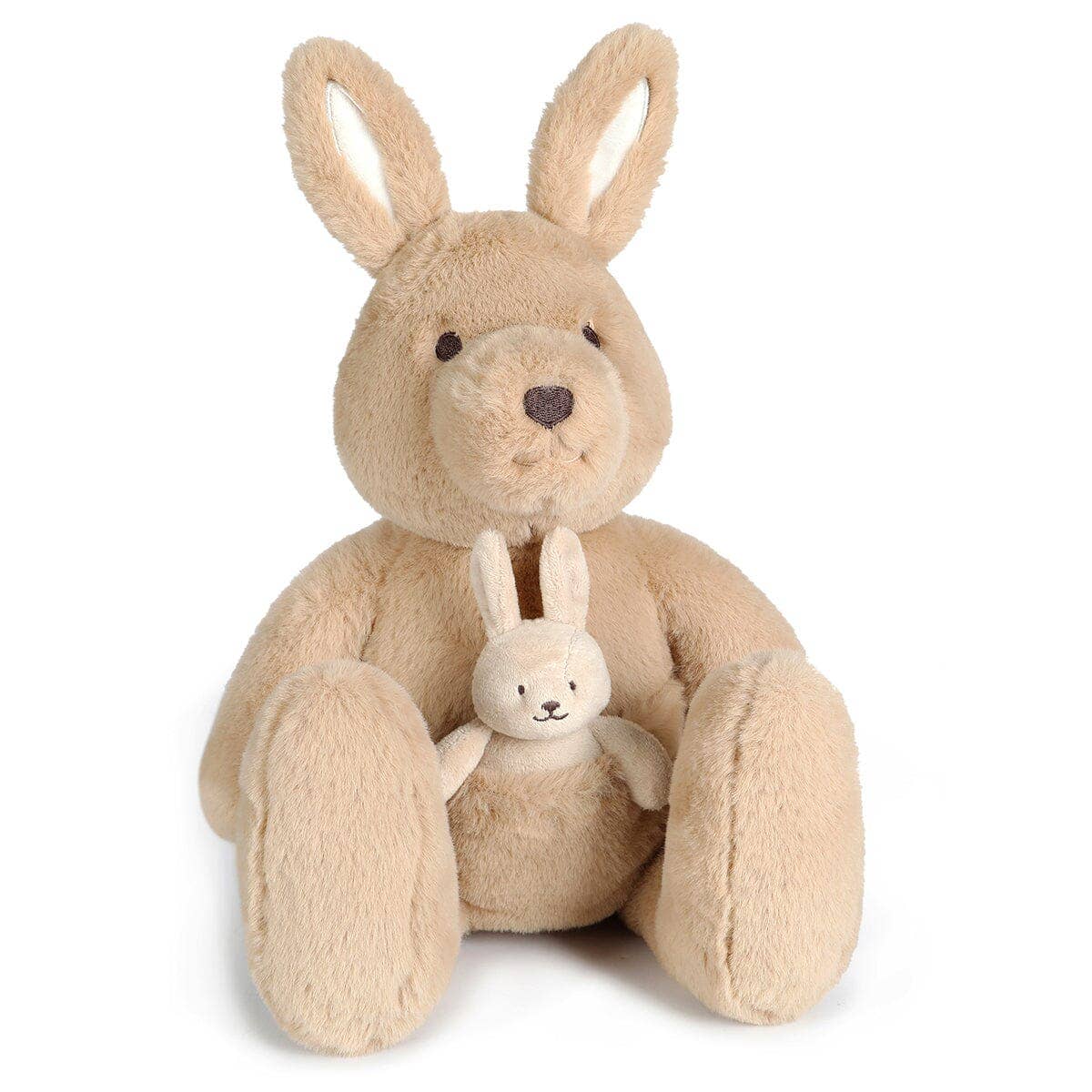 Kip Kangaroo & Baby Joey – Soft Toy (Vegan Angora) 17" / 43c