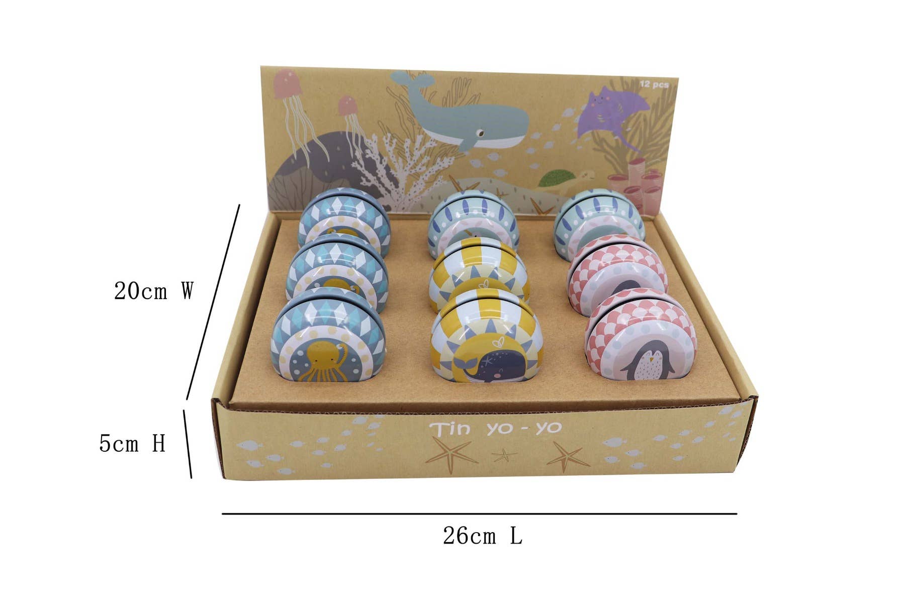 Classic Tin Yo-Yos for Kids & Baby