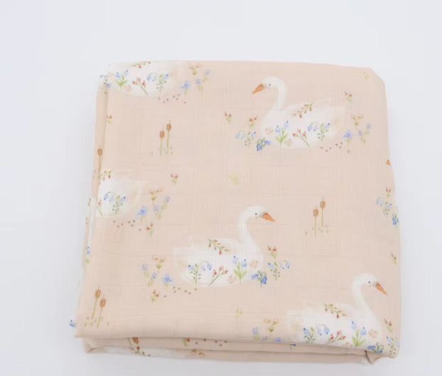 Swan Bamboo Swaddle