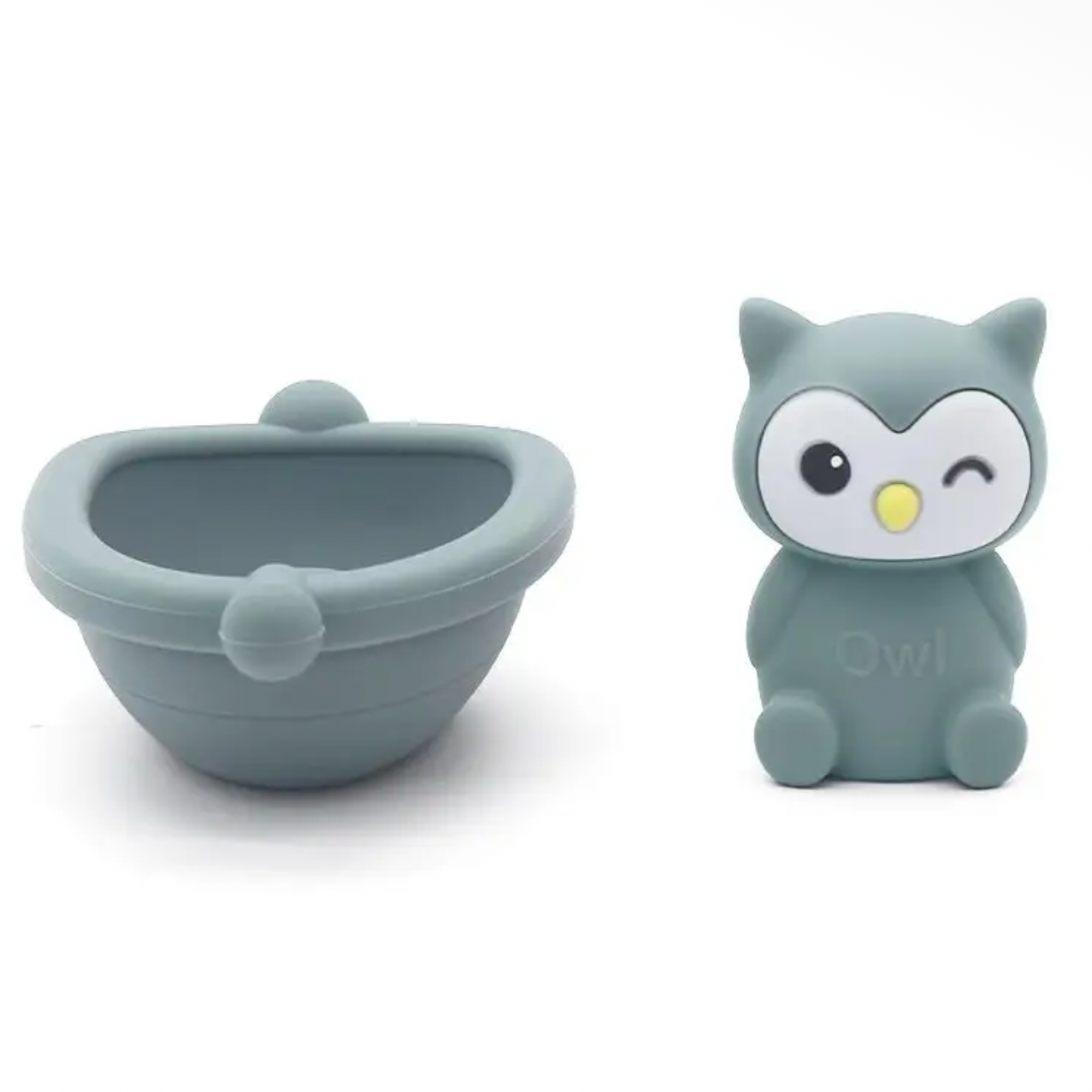 Little Mallow Silicone Bath Boat-Owl