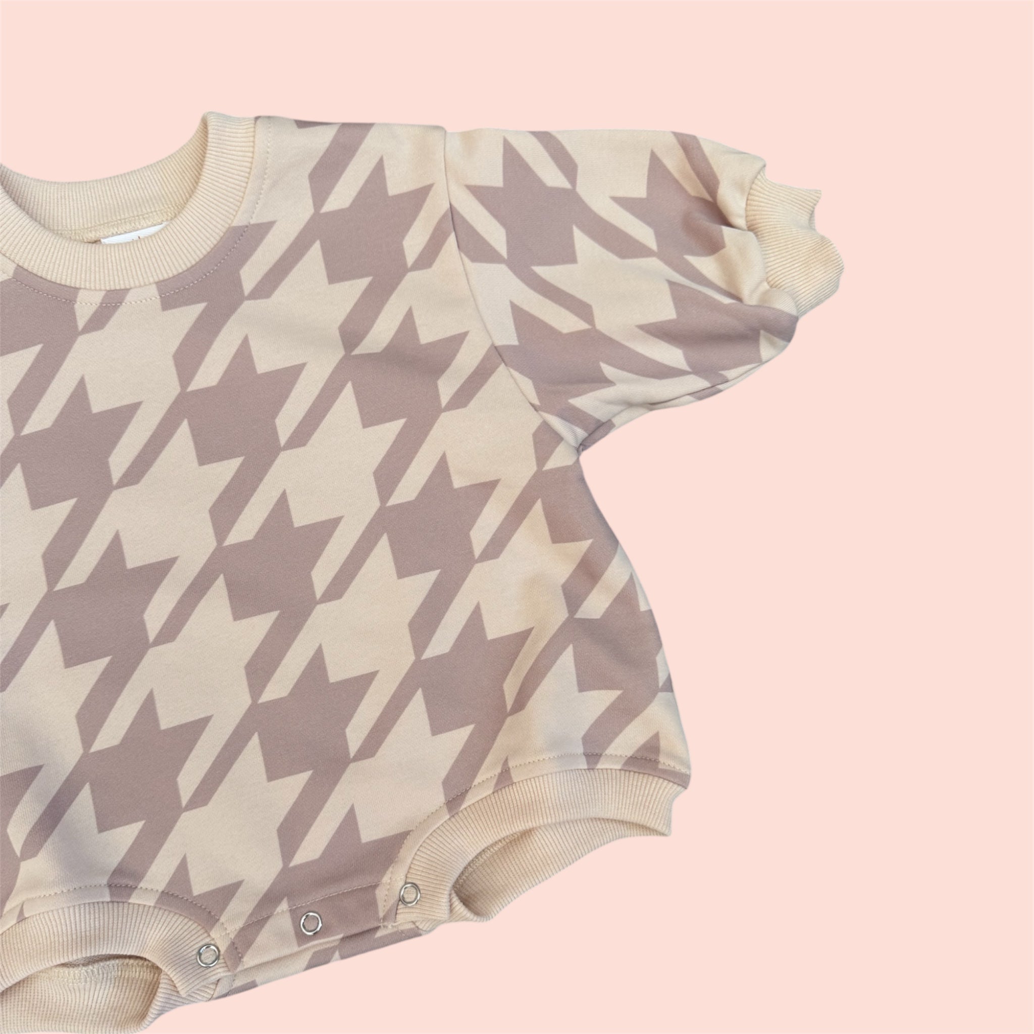 Braxton Romper - Dogs Tooth