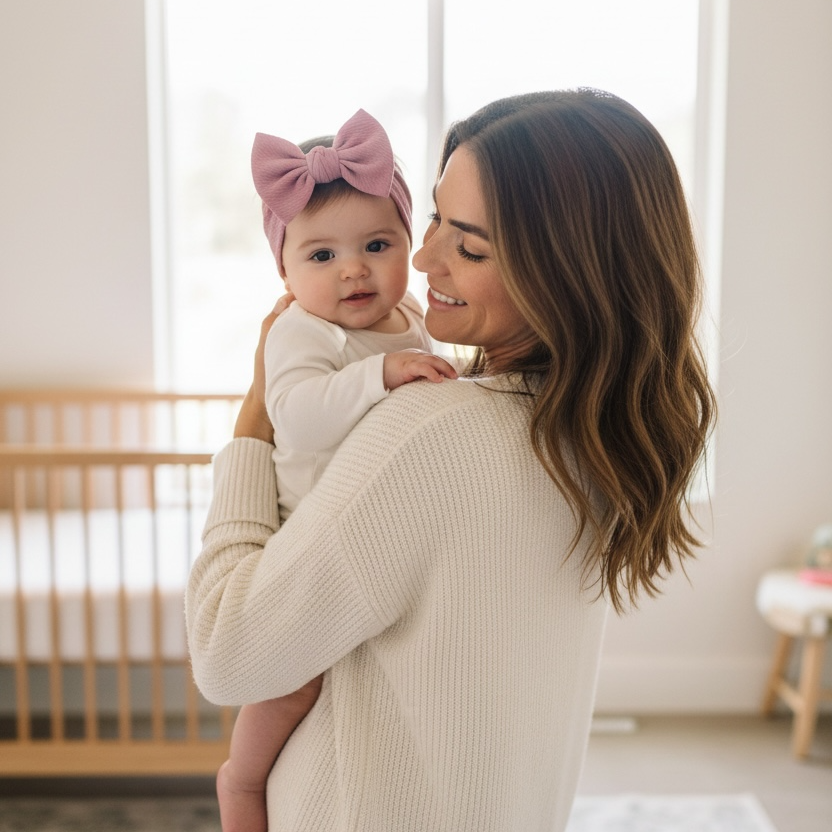 Lulu Luxe Bow - Mauve