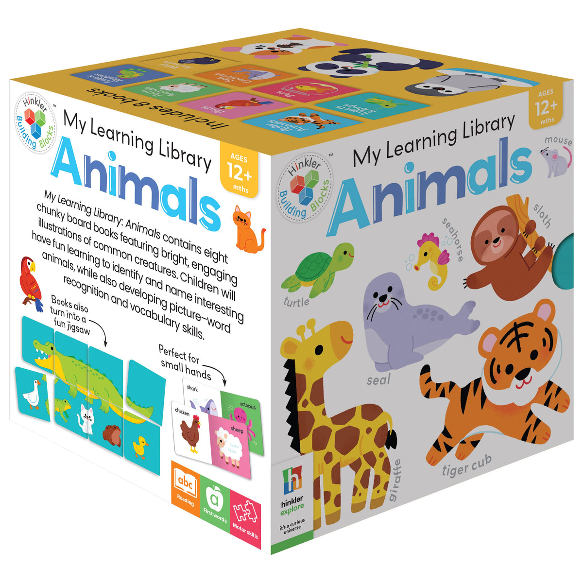 Building Blocks My Little Library Cube: Animals