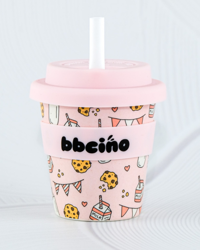Tough Cookie in Pink Babycino Cup - 120ml (STRAW INCLUDED)
