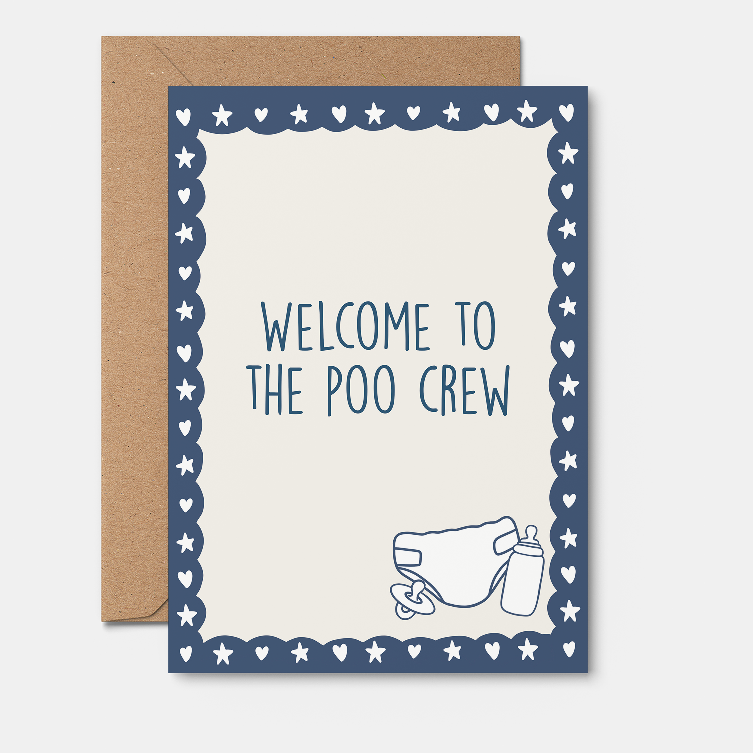 Poo Crew - Baby Card