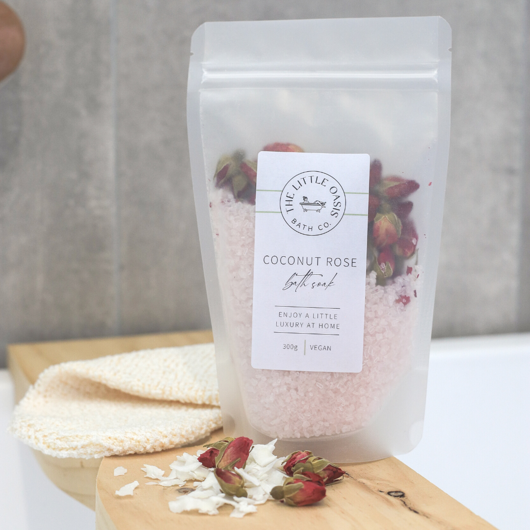 COCONUT ROSE | MAGNESIUM BATH SOAK - LARGE