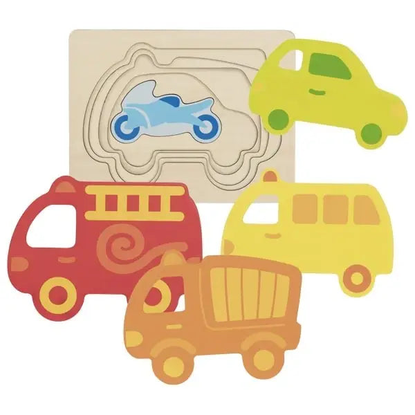 Layer puzzle vehicles