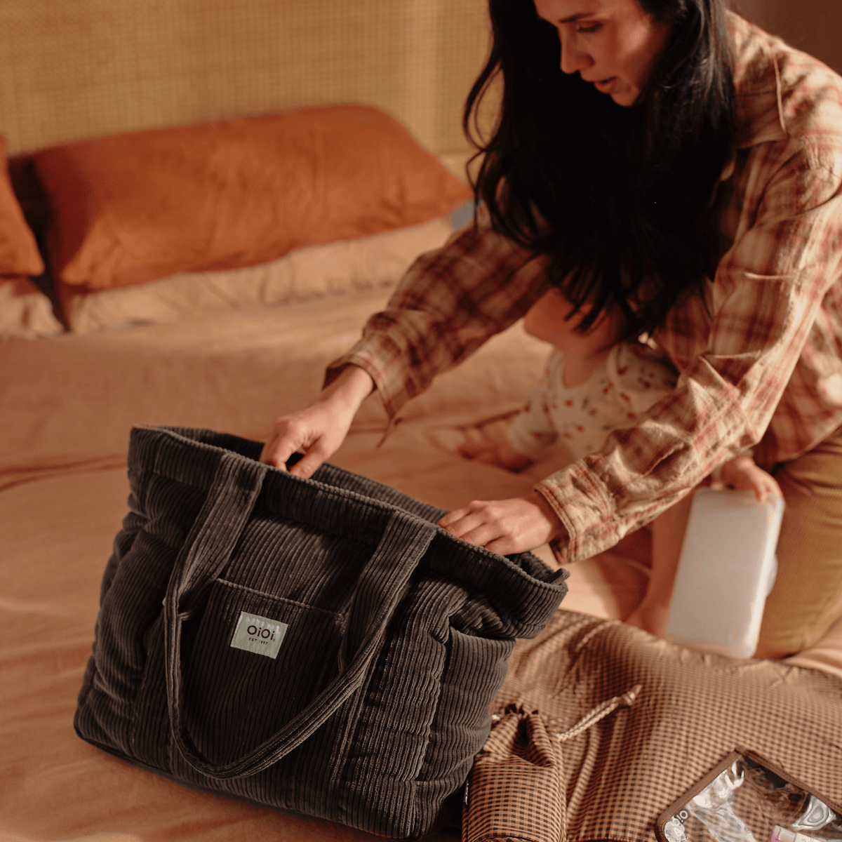Everyday Tote - Chocolate Corduroy