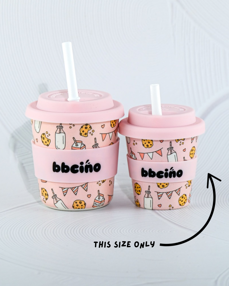 Tough Cookie in Pink Babycino Cup - 120ml (STRAW INCLUDED)