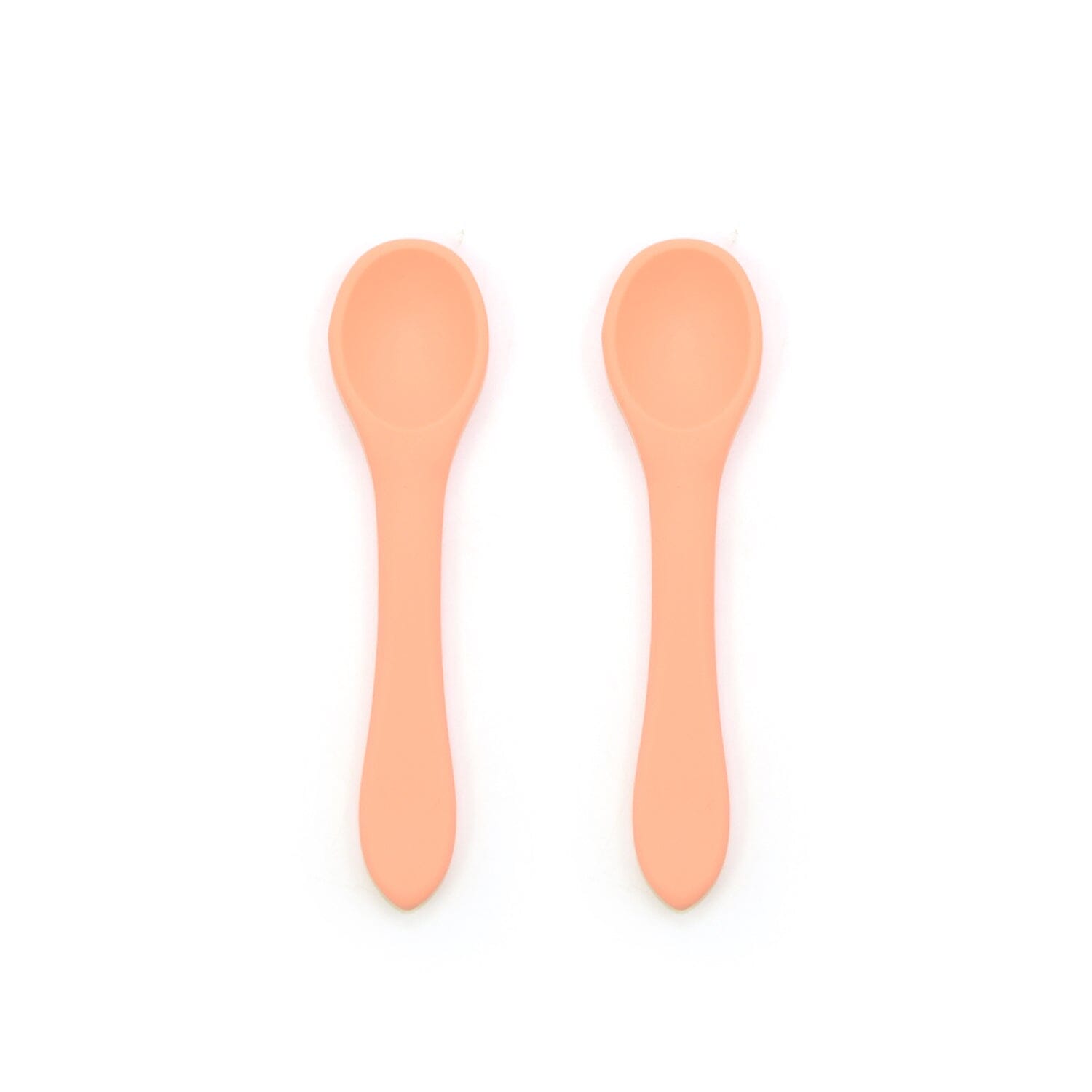 2-Pack Food Grade Silicone Baby Spoons in 6 Colors