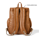 Signature Nappy Backpack - Tan Vegan Leather