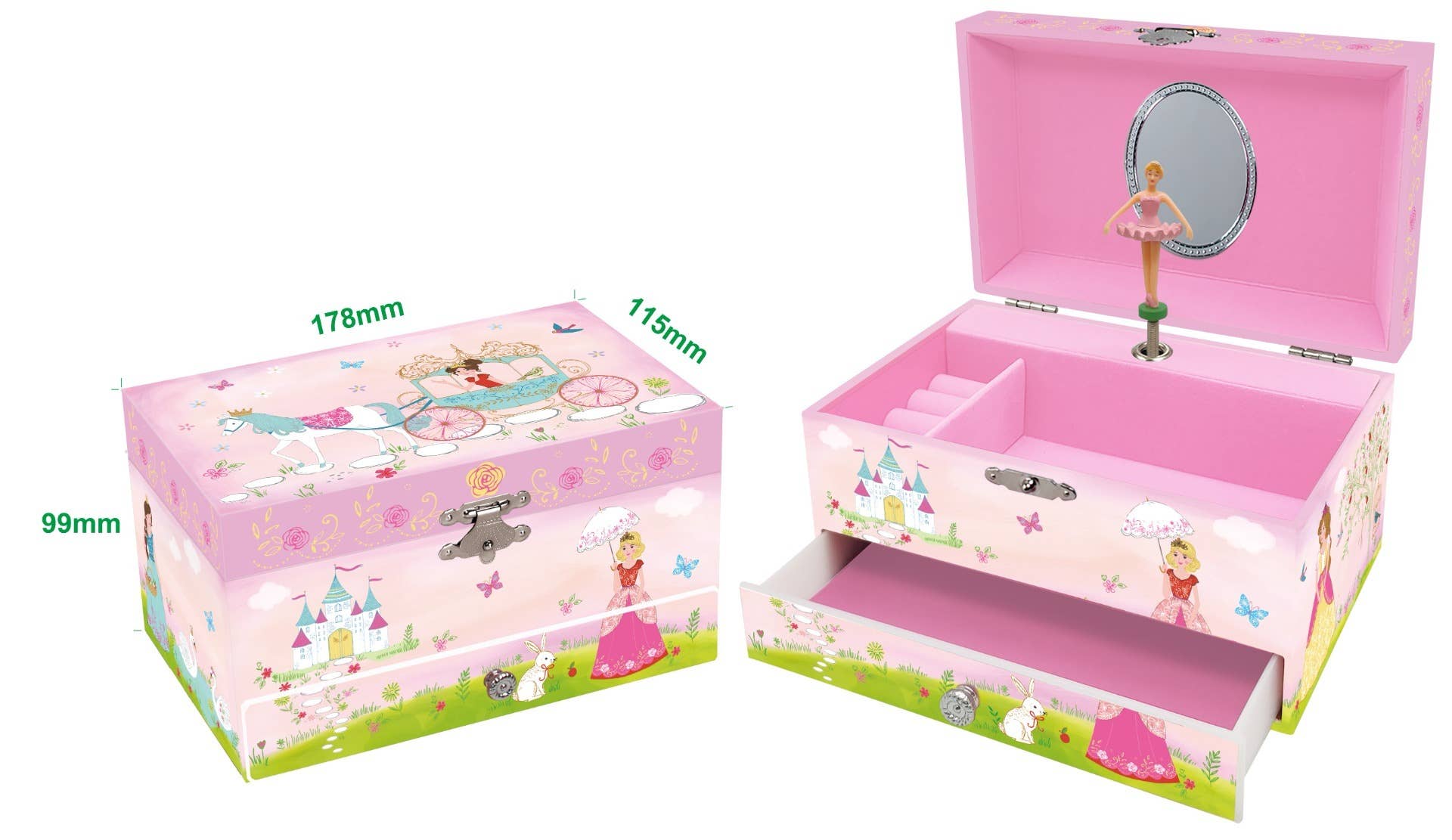 Musical Jewelry Box-Fairytale Princess in a Magical Dress