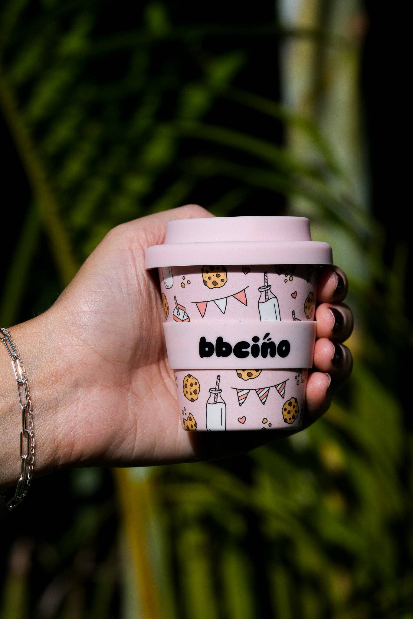 Tough Cookie in Pink Babycino Cup - 120ml (STRAW INCLUDED)