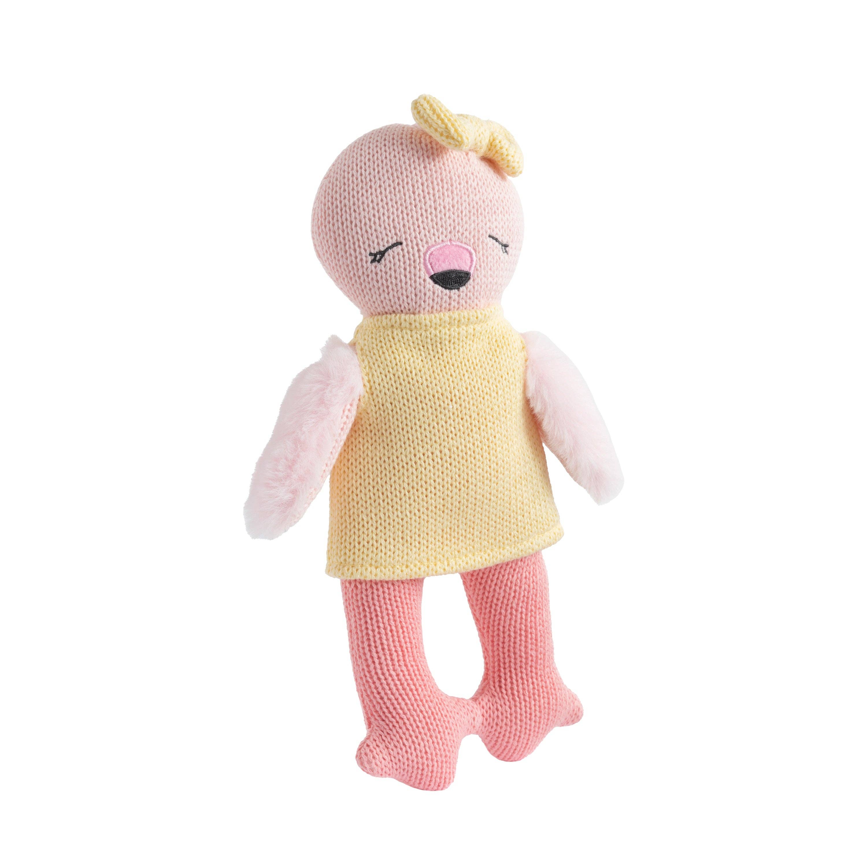 Knitted Animal Toy- Freya the Flamingo