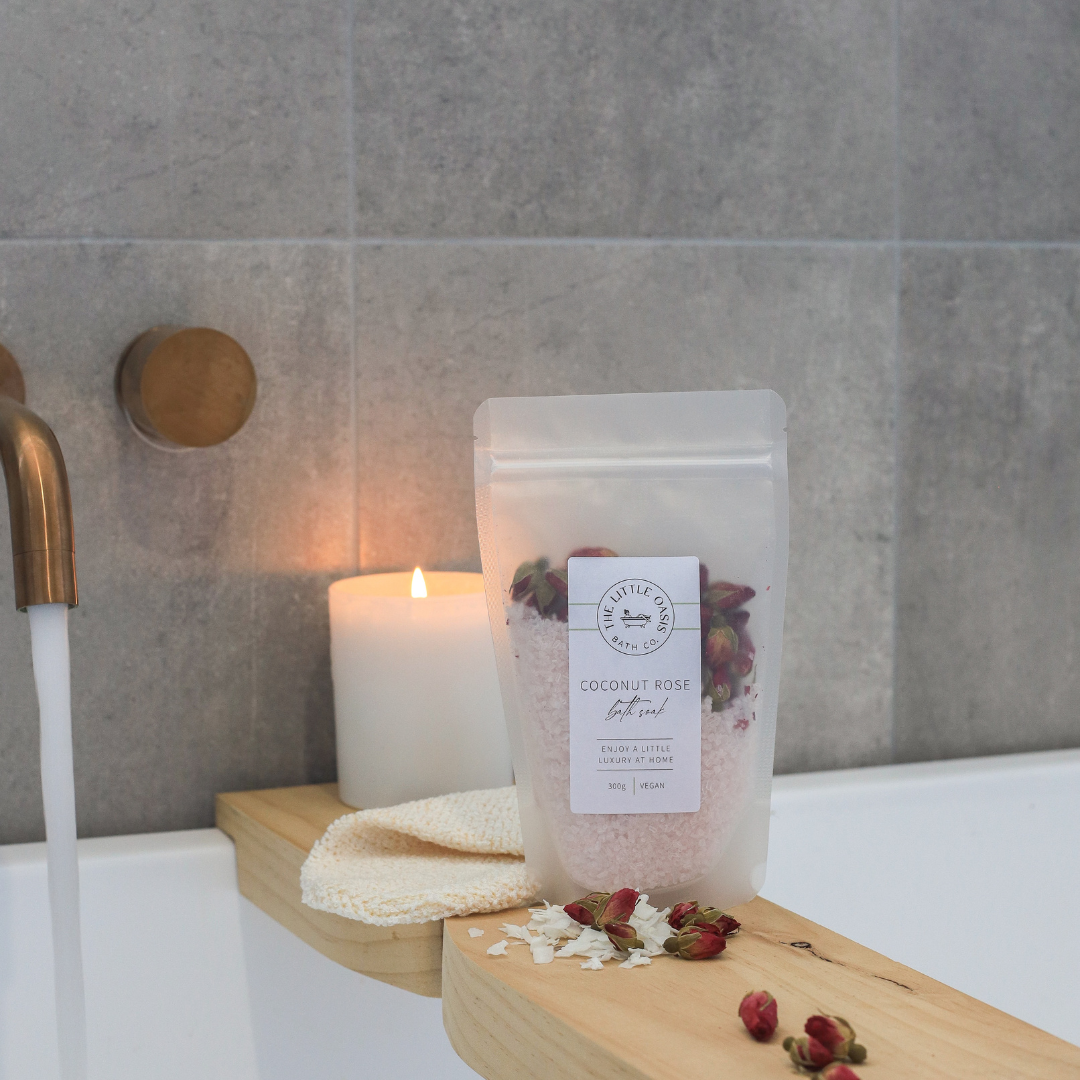 COCONUT ROSE | MAGNESIUM BATH SOAK - LARGE