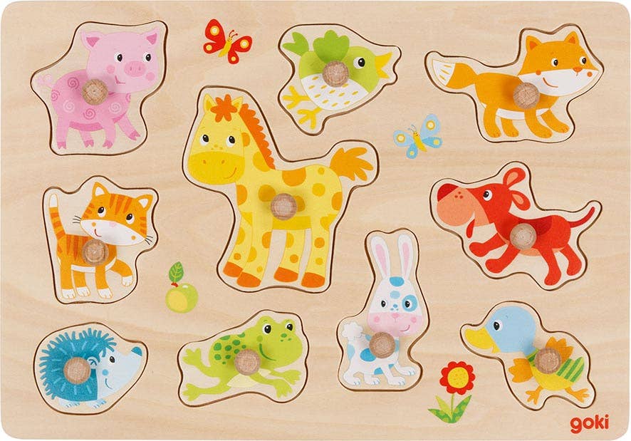 Lift out puzzle - baby animals